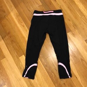 Lululemon Inspire Crop Pink and White Stripe